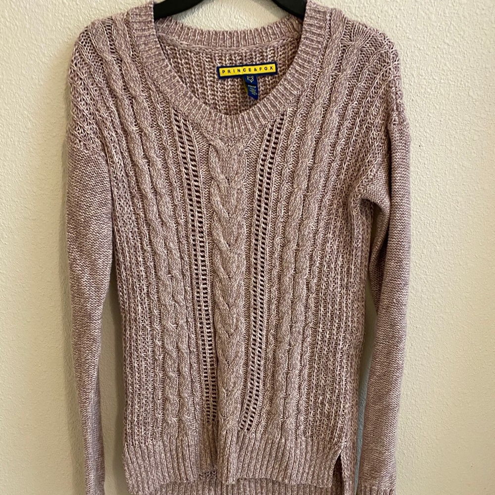 Knitted pink sweater women’s XS Prince and Fox